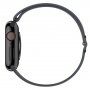 Curea din silicon cu cataramă glisantă pentru Apple Watch 42mm / 41mm / 40mm / 38mm - gri închis