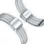 Curea lată din oțel inoxidabil pentru Apple Watch 42mm / 41mm / 40mm / 38mm - argintiu