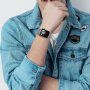 Curea lată din oțel inoxidabil pentru Apple Watch 42mm / 41mm / 40mm / 38mm - argintiu