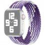 Curea din nailon cu model de împletitură colorată pentru Apple Watch Ultra 49mm / 46mm / 45mm / 44mm / 42mm - L - violet