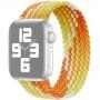 Curea din nailon cu model de împletitură colorată pentru Apple Watch 42mm / 41mm / 40mm / 38mm - XS - galben-portocaliu