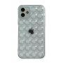 Husă de protecție cu buline pentru iPhone 12 mini - gri