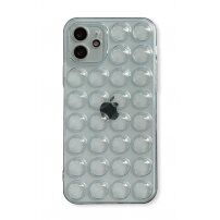 Husă de protecție cu buline pentru iPhone 12 mini - gri