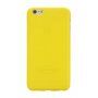 Carcasă subţire din plastic, pentru iPhone 6 Plus / 6S Plus, cu protecţie lentilă - galben