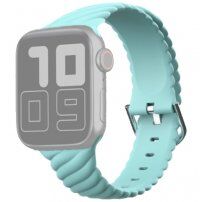 Curea din silicon împletită pentru Apple Watch 42mm / 41mm / 40mm / 38mm - albastru