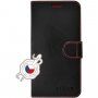 FIXED FIT carcasă flip cu cusături pentru iPhone 12 Pro Max - negru