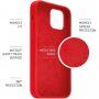 FIXED Flow husă din silicon pentru iPhone 12 / 12 Pro - roșu