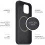 FIXED MagFlow husă din silicon cu suport Magsafe pentru iPhone 12 mini - negru