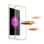 Sticlă parte din faţă, durificată super rezistentă (Tempered Glass), pentru Apple iPhone 6 / 6S - ramă subţire aurie