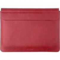 FIXED Oxford husă din piele pentru MacBook Air 13" (A1932 / A2179 / A2337) - roşu