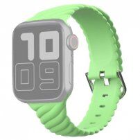 Curea din silicon împletită pentru Apple Watch 42mm / 41mm / 40mm / 38mm - verde