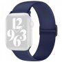 Curea din silicon cu cataramă glisantă pentru Apple Watch 42mm / 41mm / 40mm / 38mm - albastru închis