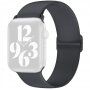 Curea din silicon cu cataramă glisantă pentru Apple Watch 42mm / 41mm / 40mm / 38mm - gri închis