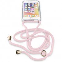 Cellularline Neck-Case husă cu șnur pe gât pentru iPhone 6 / 7 / 8 / SE (2020/2022) - roz