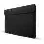 FIXED Oxford husă din piele cu matlasare pentru MacBook 12" (A1534) - negru