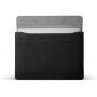 FIXED Oxford husă din piele cu matlasare pentru MacBook 12" (A1534) - negru