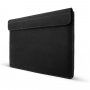 FIXED Oxford husă din piele cu matlasare pentru MacBook Pro 16" (A2141 / A2485 / A2780) - negru