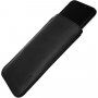 FIXED Slim carcasă din piele naturală pentru iPhone 12 / 12 Pro - negru