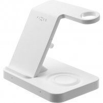 FIXED Powerstation 3în1 suport cu încărcare fără fir pentru iPhone / Apple Watch / AirPods - alb