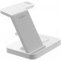 FIXED Powerstation 3în1 suport cu încărcare fără fir pentru iPhone / Apple Watch / AirPods - alb