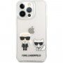 Karl Lagerfeld Ikonik carcasă pentru iPhone 13 Pro Max - transparent