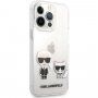 Karl Lagerfeld Ikonik carcasă pentru iPhone 13 Pro Max - transparent