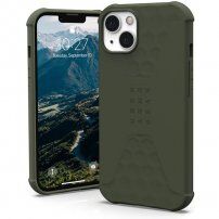 UAG Standard Issue husă rezistentă din silicon pentru iPhone 13 - măslinie