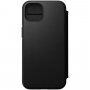 Nomad MagSafe Rugged Folio husă flip din piele pentru iPhone 13 - negru