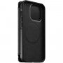 Nomad MagSafe Rugged Folio husă flip din piele pentru iPhone 13 Pro - negru