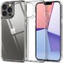 Spigen Quartz Hybrid husă lucioasă cu partea din spate din sticlă pentru iPhone 13 Pro Max - transparent