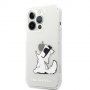 Karl Lagerfeld Choupette Eat carcasă pentru iPhone 13 Pro Max - transparent