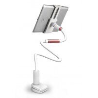 Stativ reglabil universal KAKUSIGA, pentru Apple iPhone / iPad - alb / roz-auriu