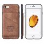 Taokkim husă de protecție din piele PU cu buzunar în stil retro pentru iPhone 6 Plus / 6S Plus - maro