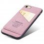 Taokkim husă de protecție din piele PU cu buzunar în stil retro pentru iPhone 6 Plus / 6S Plus - roz