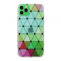 Husă moale cu model de vitralii pentru iPhone 11 Pro Max - verde