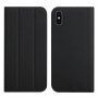 Husă flip magnetică, pentru iPhone X / XS - negru