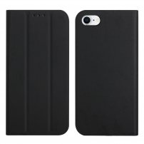 Husă flip magnetică, pentru iPhone SE (2020/2022) / 8 / 7 - negru