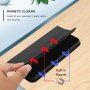 Husă flip magnetică, pentru iPhone SE (2020/2022) / 8 / 7 - negru