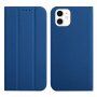 Husă flip magnetică, pentru iPhone 12 mini - albastru regal