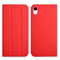 Husă flip magnetică, pentru iPhone XR - roșu