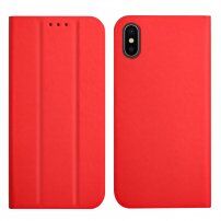 Husă flip magnetică, pentru iPhone XS Max - roșu