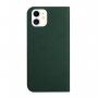 Husă flip magnetică, pentru iPhone 12 mini - verde