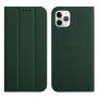 Husă flip magnetică, pentru iPhone 11 Pro - verde închis
