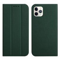 Husă flip magnetică, pentru iPhone 11 Pro Max - verde închis