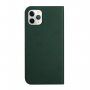 Husă flip magnetică, pentru iPhone 11 Pro Max - verde închis