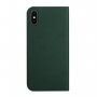 Husă flip magnetică, pentru iPhone XS Max - verde
