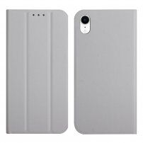 Husă flip magnetică, pentru iPhone XR - gri