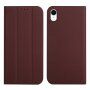 Husă flip magnetică, pentru iPhone XR - maro