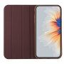 Husă flip magnetică, pentru iPhone XR - maro
