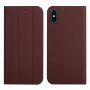 Husă flip magnetică, pentru iPhone XS Max - maro